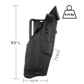 Safariland 6360 ALS duty holster mid-ride black Glock 17/22 with X300U